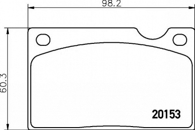 HELLA PAGID 8db355018391 -  Комплект тормозных колодок, дисковый тормоз